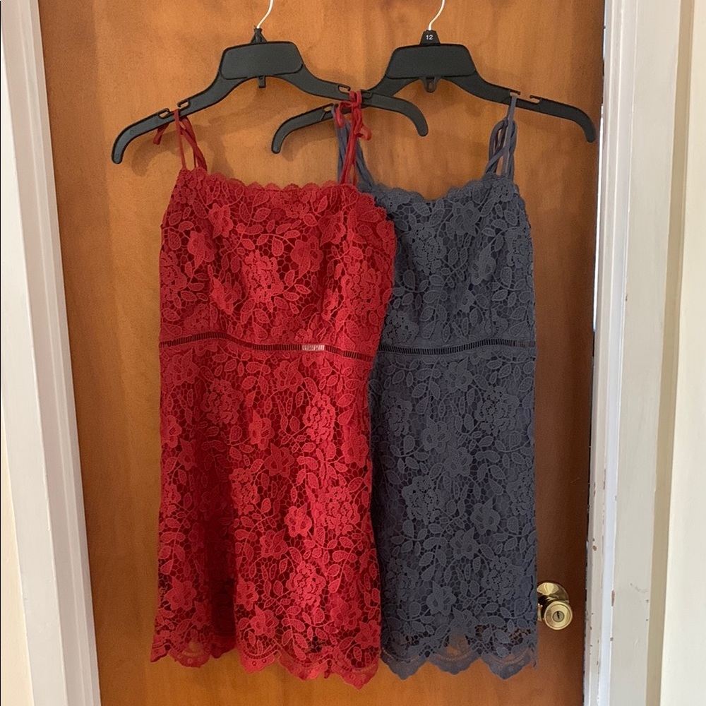 Abercrombie Tie Strap Lace Dresses